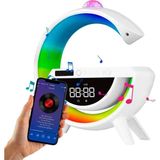 Mb Elektronik Dijital Saat ve Alarmlı Radyolu Rgb Ledli Kablosuz Şarjlı Bluetooth Hoparlör