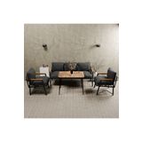 MB GARDEN FURNITURE Simetri Model, Balkon, Bahçe, Cafe, Metal Koltuk Takımı, Bahçe Takımı , Çay Seti, 3+1+1+masa