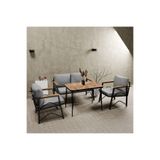 MB GARDEN FURNITURE Simetri Model, Balkon, Bahçe, Cafe, Metal Koltuk Takımı,Bahçe Takımı,Çay Seti, 2+1+1+masalı süngerli