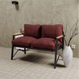 Mb Garden Furnıture Simetri Model, Balkon, Mutfak, Bahçe, Cafe,metal Koltuk Takımı, Bahçe Takımı , Çay Seti,ikili Koltuk Bordo