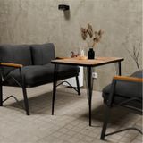 Mb Garden Furnıture Simetri Model, Balkon, Mutfak, Bahçe,cafe,metal Koltuk Takımı,bahçe Takımı,çay Seti, 2+2 Takım+masa Antrasit Gri