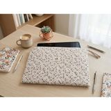 MB Krem Papatya Desenli Tablet Kılıfı 11 Inç - 12INÇ Uyumlu -Yıkanabilir
