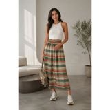 MB MİSSLADY COLLECTION Kadın Triko Akrilik Likralı Mini Etek - Ekru