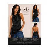 MB MİSSLADY COLLECTION Özel tasarım degaje yaka saten parti bluz
