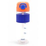 M&B Water Bottle 600ml Pipetli Suluk, Askılı, Turuncu