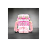 M&B Water Bottle Çift Bölmeli Vogue Matara, Çift Kapaklı, Pipetli, Boyun Askılı, 900 ml, Pembe, Çocuk Okul Suluk