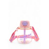 M&B Water Bottle Come On Pipetli Suluk, 750 ml, Pembe, Çocuk Okul Suluğu, Boyun Askılı