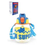 M&B Water Bottle King Tritan Pipetli Suluk, 620 ml, Lacivert, Boyun Askılı Okul Çocuk Suluğu, BPA İçermez