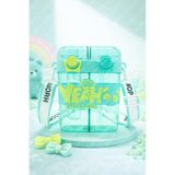 M&B Water Bottle Yeah Çift Bölmeli Suluk, Renkli Boyun Askılı, Çift İçimli, 0,80 Litre, Mavi