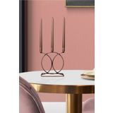 mba decor metal bending art Bronz Şamdan Mumluk Dekoratif Mumluk Geometri Kaplama Metal Paslanmaz Dolu Demir 20 Cm Ev Dekorasyon