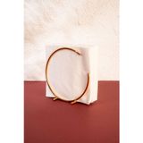 mba decor metal bending art Dolunay Model Gold Paslanmaz Dolu Demir Lüks Peçetelik Sunum Mutfak Dekorasyonu Sofra