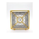 mba decor metal bending art Gold Paslanmaz Dolu Demir Metal Dik Halkalı Peçetelik Sunum Mutfak Sofra Ev Dekorasyon