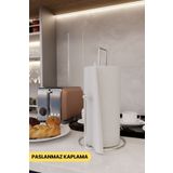 mba decor metal bending art Gümüş Harmony Kağıt Havluluk Ergonomik Tasarım Modern Mutfak Sofra Aksesuarı Paslanmaz Peçetelik