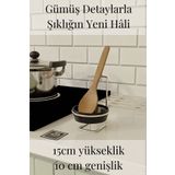 mba decor metal bending art Gümüş Metal Kaşık Kepçe Tutucu – Tezgah Üstü Kaşıklık Düzenleyici Paslanmaz Çelik & Plastik