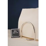 mba decor metal bending art Hilal Model Gümüş Paslanmaz Dolu Demir Lüks Peçetelik Sunum Mutfak Dekorasyonu Sofra