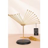 Mba Decor Metal Bending Art Kelebek Model Gold Dekoratif Obje Biblo Paslanmaz Salon Aksesuarları 40 Cm Ev Ofis Dekorasyon