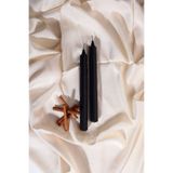 Mba Decor Metal Bending Art Kokulu Soft Gövde 1. Kalite 2'Li Paket Uzun Çubuk Konik Siyah Şamdan Mumu