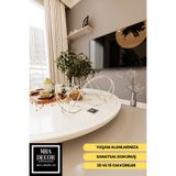 Mba Decor Metal Bending Art Orbit Luxe Gümüş 2'Li Dekoratif Metal Küre Seti Masa Üstü Aksesuar Modern Ev Ofis Süs Eşyası