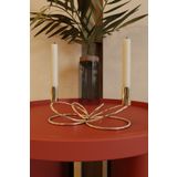 mba decor metal bending art Şimal Model Modern Gümüş Silver Şamdan - Paslanmaz Metal Mumluk, Ev & Ofis Dekoru İçin Estetik