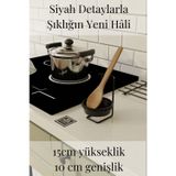 mba decor metal bending art Siyah Metal Kaşık Kepçe Tutucu – Tezgah Üstü Kaşıklık Düzenleyici Paslanmaz Çelik & Plastik
