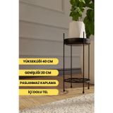 Mba Decor Metal Bending Art Siyah Paslanmaz Metal Ayaklı Çiçeklik - Dekoratif Saksılık & Vazo İçin Şık Tasarım