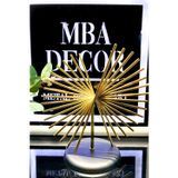 Mba Decor Metal Bending Art Tekli Gold Dekoratif Obje Hediyelik Dekorasyon Ofis Konsol Zigon Sehpa Üstü Paslanmaz Metal Palmiye