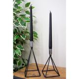 mba decor metal bending art Üçgen Mısır Geometrik 2 Li Şamdan Mumluk Paslanmaz Dolu Demir Siyah Gümüş Paslanmaz Ev Dekorasyon