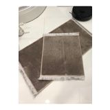 MBA Peluş Post Banyo Paspas Takımı Ikili Saçaklı Makinada Yıkanabilir