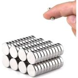 Mbb E-Ticaret 10 Adet 8X3MM Yuvarlak Neodyum Mıknatıs Güçlü Nikel Kaplamalı Kaliteli Dayanıklı Magnet