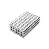 Mbb E-Ticaret 100 Adet 4x4 mm Yuvarlak Neodyum Mıknatıs N35 Güçlü Magnet Nikel Kaplama