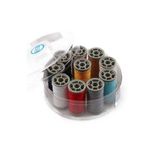 Mbb E-Ticaret %100 Polyester Dikiş Ipliği Kaliteli 10 Adet Farklı Makara İplik Seti Zümrüt No:120