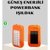 Mbb E-Ticaret 10000 mAh Güneş Enerjili Powerbank ve LED Kamp Lambası