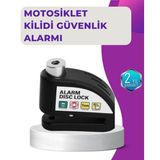 Mbb E-Ticaret 110 dB Alarm Disk Kilidi Motosiklet Scooter Bisiklet Güvenlik