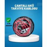 Mbb E-Ticaret 1200 Amper Akü Takviye Kablosu 2 Metre Izoleli Bakır Uçlu