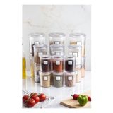 Mbb E-Ticaret 18'li Barok Yuvarlak 3 Boy Kavanoz Seti & Saklama Kabı & Erzak Kabı (6*2000 Ml, 6*1000 ml ,6*500 Ml)