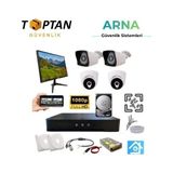 Mbb E-Ticaret 2 Dış 2 Iç Kameralı Monitör ve 1 Tb HDD Dahil Ahd Güvenlik Kamerası Seti