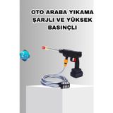 Mbb E-Ticaret 21V Akülü Basınçlı Yıkama Makinesi Çift Akülü ve Hızlı Şarj Özellikli