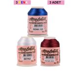 Mbb E-Ticaret 3 Adet Altınbaşak Oya ve Dantel İpi 20 gr - Royaleks - No: BEYAZ - 520 - 123