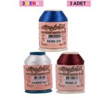 Mbb E-Ticaret 3 Adet Altınbaşak Oya ve Dantel İpi 20 gr - Royaleks - No: K.BEYAZ - 027 - 335