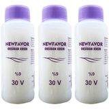Mbb E-Ticaret 3 Adet Oksidan Krem Saç Boya Sıvısı 9'luk 30 Volüme 60 ml