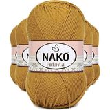 Mbb E-Ticaret 5 Adet Pırlanta Amigurumi El Örgü İpi Yünü Altın 6706 - Cbt5265-2684