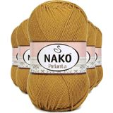 Mbb E-Ticaret 5 Adet Pırlanta Amigurumi El Örgü Ipi Yünü Altın 6706