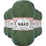 Mbb E-Ticaret 5 Adet Pırlanta Amigurumi El Örgü İpi Yünü Haki Yeşil 11253