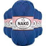 Mbb E-Ticaret 5 Adet Pırlanta Amigurumi El Örgü Ipi Yünü Koyu Mavi 10084