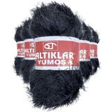 Mbb E-Ticaret 5 Adet Yumoş Sakallı El Örgü Ipi Yünü Siyah - Fsk3423-5215