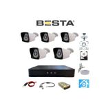 Mbb E-Ticaret 5 Kameralı 2 Mp 1080 P 3.6 mm Geniş Açılı 320 GB Hard Disk Dahil Ahd Güvenlik Kamera Seti