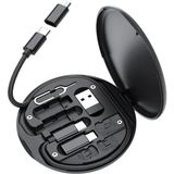 Mbb E-Ticaret 60W Destekli Kablo Kutusu Seyahat Kablo Seti 5'i 1 Arada USB Type-C Şarj Kablosu Seti