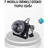 Mbb E-Ticaret 7 Renk Modlu Müzik Sensörlü Disko Topu – LED Işıklı Parti Aydınlatması