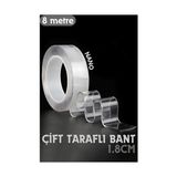 Mbb E-Ticaret 8 Metre Çift Taraflı Yapıştırıcı Bant Çivisiz Montaj 718950