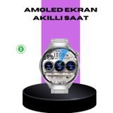 Mbb E-Ticaret Akıllı Saat Metal Kordonlu Tam Ekran AMOLED – Arama ve Sağlık Takip Özellikli